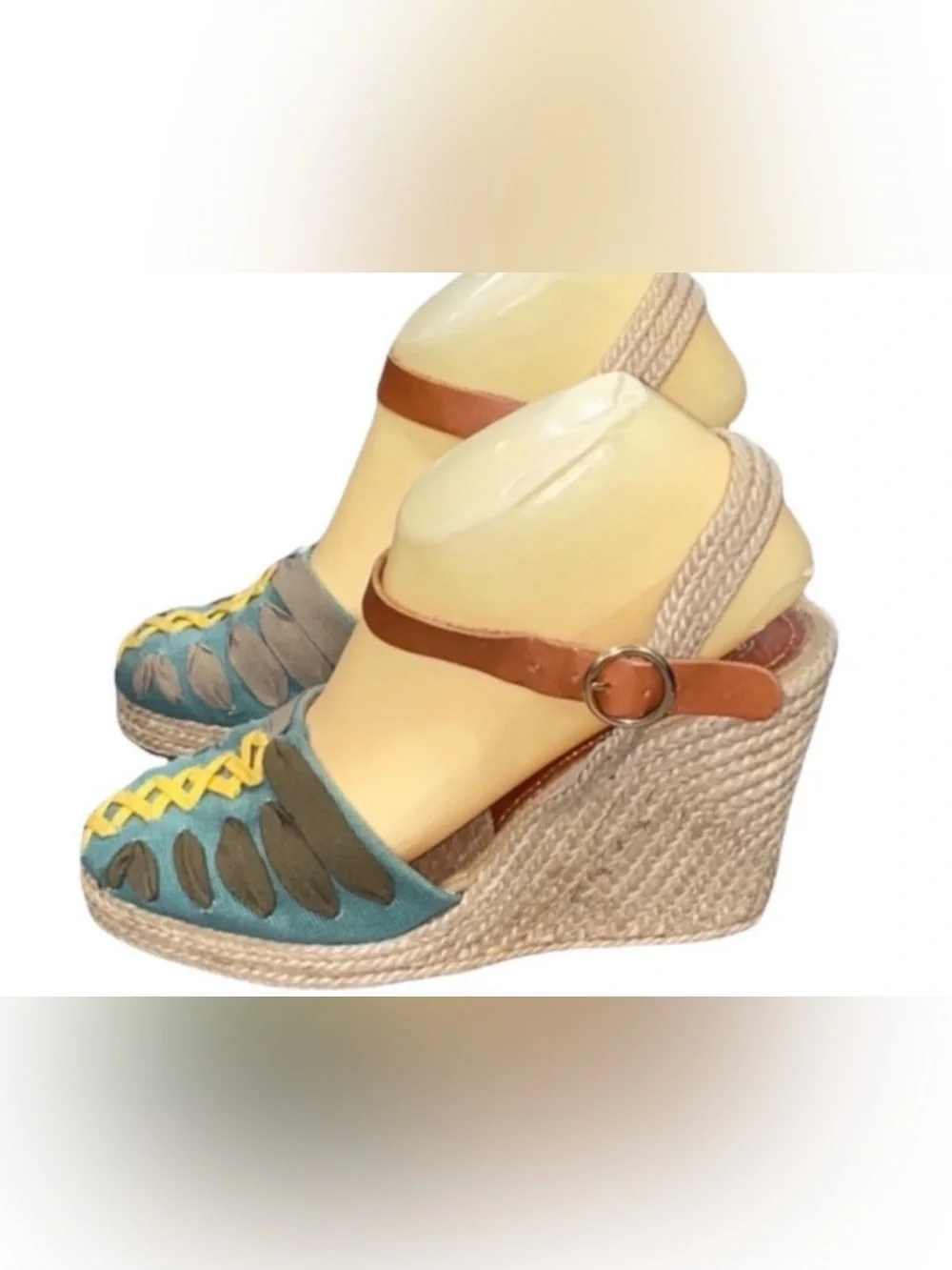 Authentic Antropologie Paloma Barcelo designer espadrilles wedge sandals 8.5